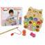 Wooden Fish Catching Game 2 Fishing Rods Kitten