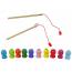 Wooden Fish Catching Game 2 Fishing Rods Kitten