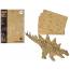 Wooden 3d Spatial Puzzle Stegosaurus Educational Assemblage 41 Pieces