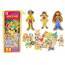 Set Of Magnets Wooden Characters In Colorful Disguises, 20 Pieces