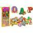 Set Of Wooden Letters Pictures Magnets 26 Pieces