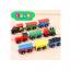 Wooden Trains Locomotives Magnet Set 12 Pcs
