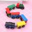 Wooden Trains Locomotives Magnet Set 12 Pcs