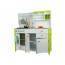 Wooden Kitchen - With An Oven And Accessories Green-white
