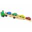 Wooden Green Truck With Trucks Blocks