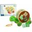 Wooden Block Sorter Turtle On Wheels