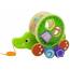 Wooden Block Sorter With Crocodile Pull On Wheels