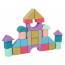 Wooden Bricks Pastel Colours 28 Pieces Castle
