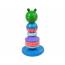 Wooden Educational Pyramid Frog Green Balancing Tower