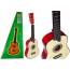 Wooden Guitar With Pick Beige