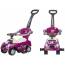 Coupe Car Manual Ride On With Parent Handle - Purple
