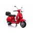 Vespa Scooter Electric Ride On Motorcycle - Red
