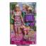 Barbie HTK37 Walk and Wheel Pet Playset
