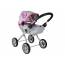 Doll Stroller - Alice Grey & Pink Star Pattern