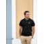 Polo “Cool-Fit” Men – Black / Fluo yellow embroidery